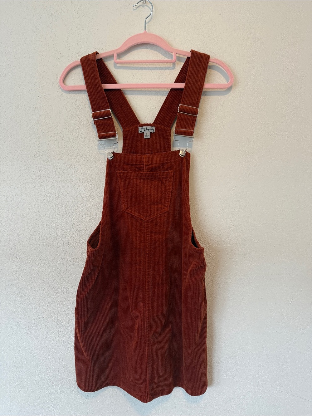 J for Justify Rust Corduroy Jumpsuit